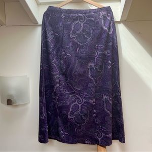Vintage Paisley Midi Skirt